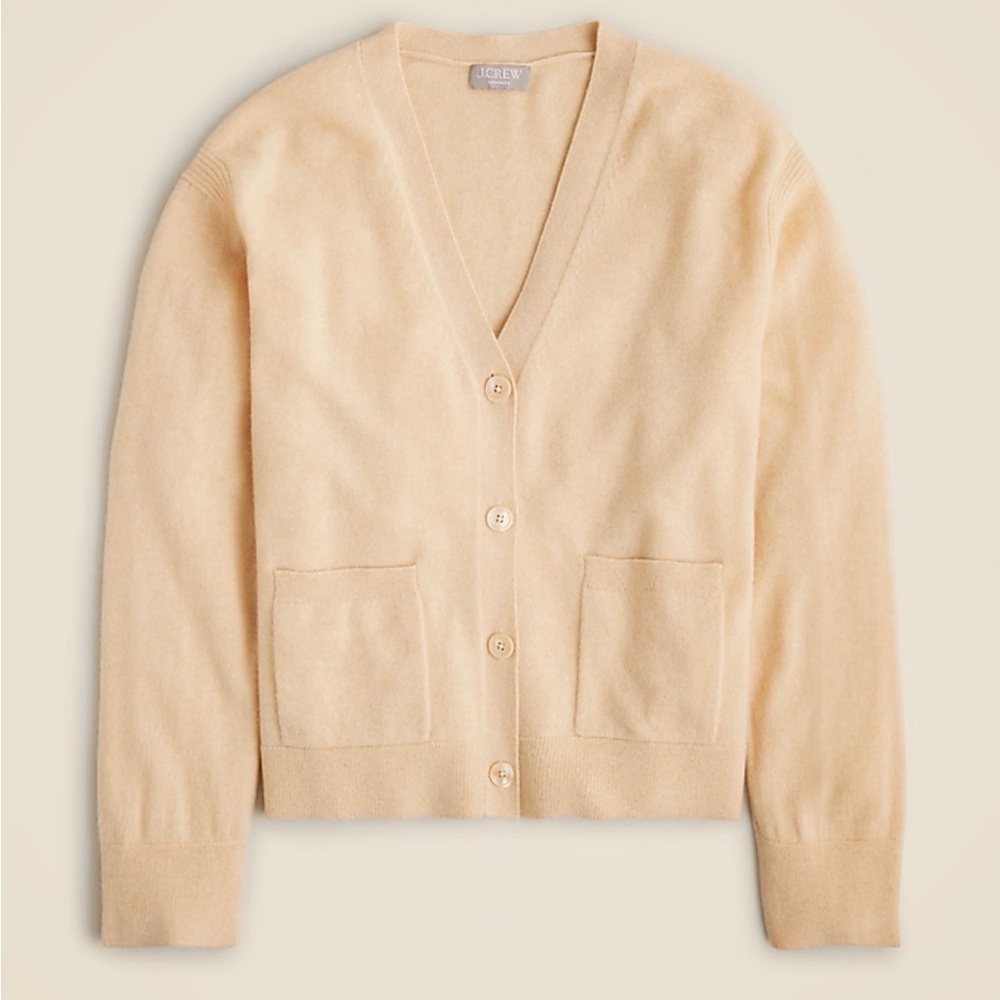 J. Crew Cashmere patch-pocket cardigan sz Small NWOT
